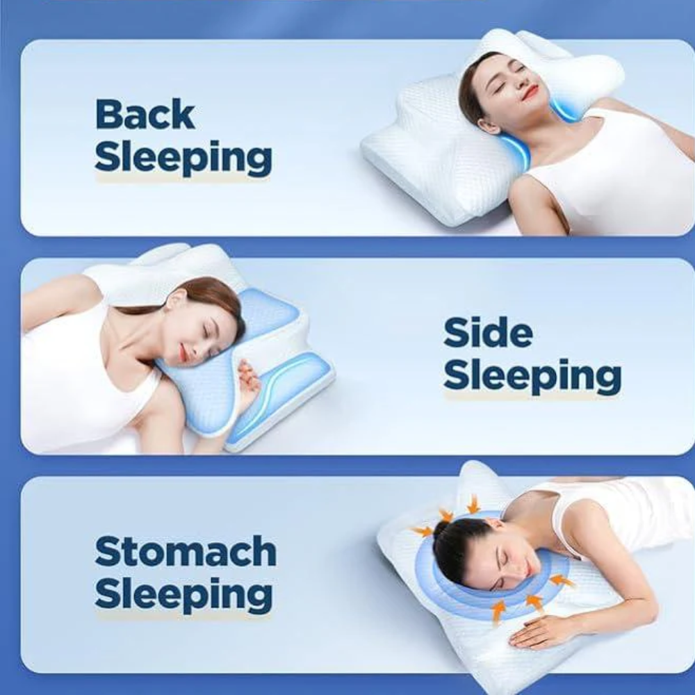 Ergonomic Anti-Snore Pillow with Memory Foam for Better Breathing & Sleep 6