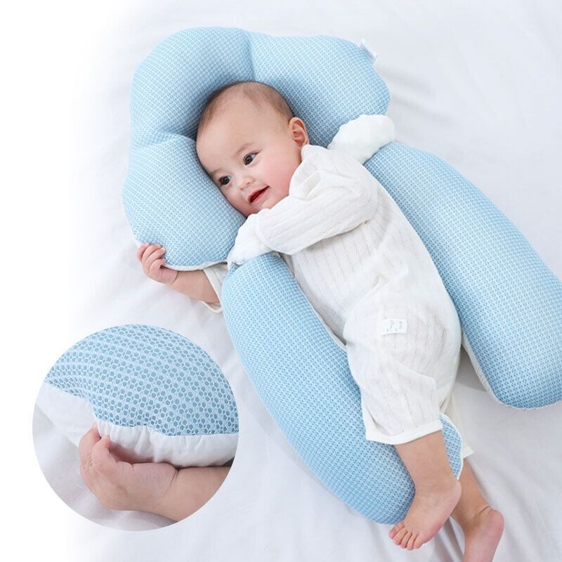 Ergonomic Baby Sleep Cushion | Adjustable Design with Reversible Cover | Safe Comfort for Newborns 0-12 Months 0