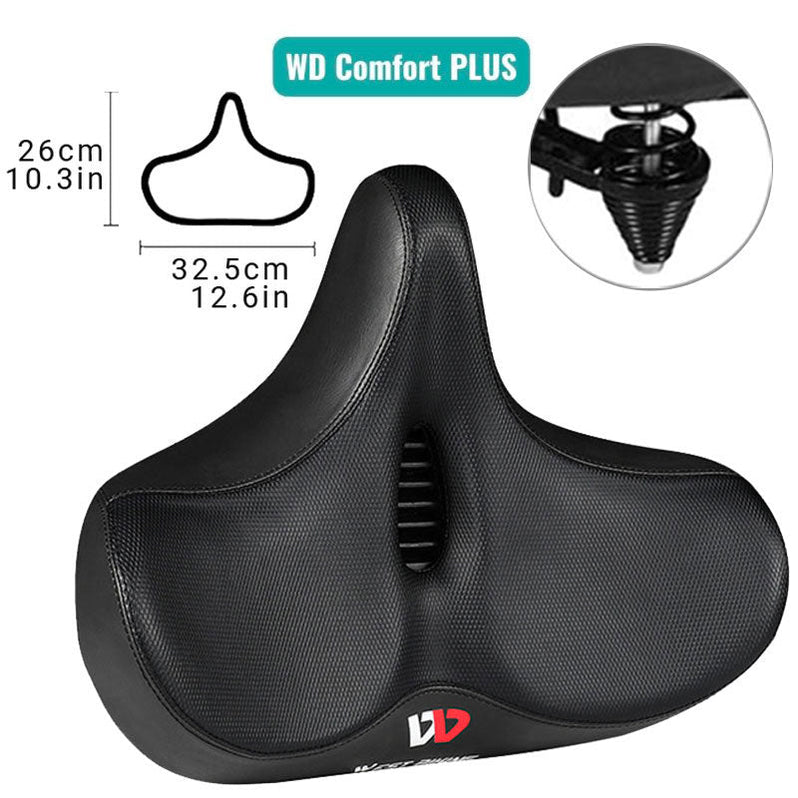 Ergonomic Bicycle Seat | Extra Wide Padded Design with Advanced Cushioning | Comfortable Bike Seat for Ultimate Riding Comfort 10