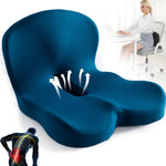 Ergonomic Seat Cushion with Lumbar Support for Enhanced Comfort | Ideal for Office, Travel, and Driving 0