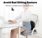 Ergonomic Seat Cushion with Lumbar Support for Enhanced Comfort | Ideal for Office, Travel, and Driving 2