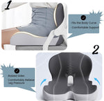 Ergonomic Seat Cushion with Lumbar Support for Enhanced Comfort | Ideal for Office, Travel, and Driving 4