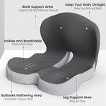 Ergonomic Seat Cushion with Lumbar Support for Enhanced Comfort | Ideal for Office, Travel, and Driving 6