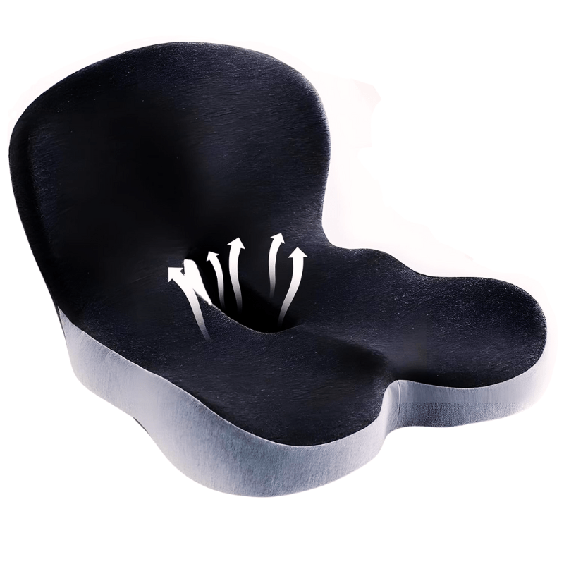Ergonomic Seat Cushion with Lumbar Support for Enhanced Comfort | Ideal for Office, Travel, and Driving 8
