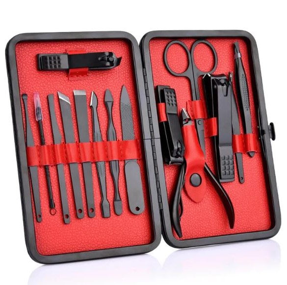 Essential Collection | Men's Manicure Set with 15-Piece Travel Kit for Professional Grooming 0