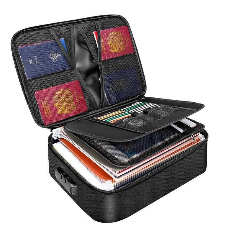 Essential Organizer | Fireproof & Waterproof Document Bag with Durable Design | Portable Protection for Travel and Home 0