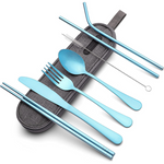 Essential Travel Cutlery Set | Portable Stainless Steel Utensils with Waterproof Case | Convenient Dining for On-the-Go Eating 9
