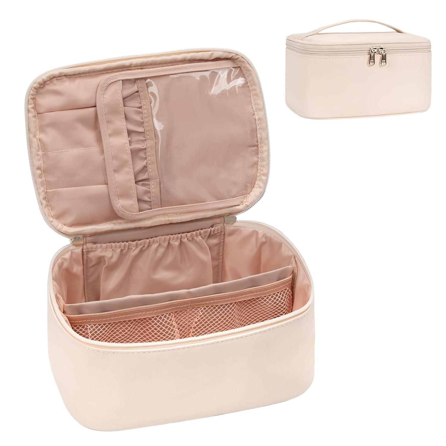 Essential Travel Makeup Organizer with Adjustable Dividers | Spacious Design for On-the-Go Beauty 6