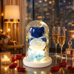 Eternal Rose Bear | Glass Dome Lamp with Soft LED Lighting | Elegant Decor for Romantic Occasions 4