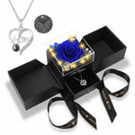Eternal Rose Gift Box with LED Light & Love Necklace | Lasting Romance for Special Occasions 1