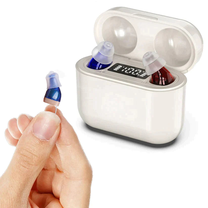 Everyday Sound Amplifier | Discreet In-Ear Design with Rechargeable Case | Adjustable Volume for Clear Listening 0