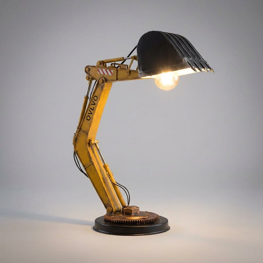Excavora | Playful Excavator Table Light with LED Illumination | Whimsical Design for Kids and Adults 0