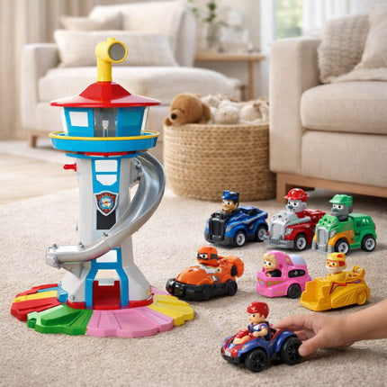 Exciting Kids Toy Car Playset | Slide Tower Racing Track with Tool-Free Setup | Imaginative Fun for Ages 4+ 2