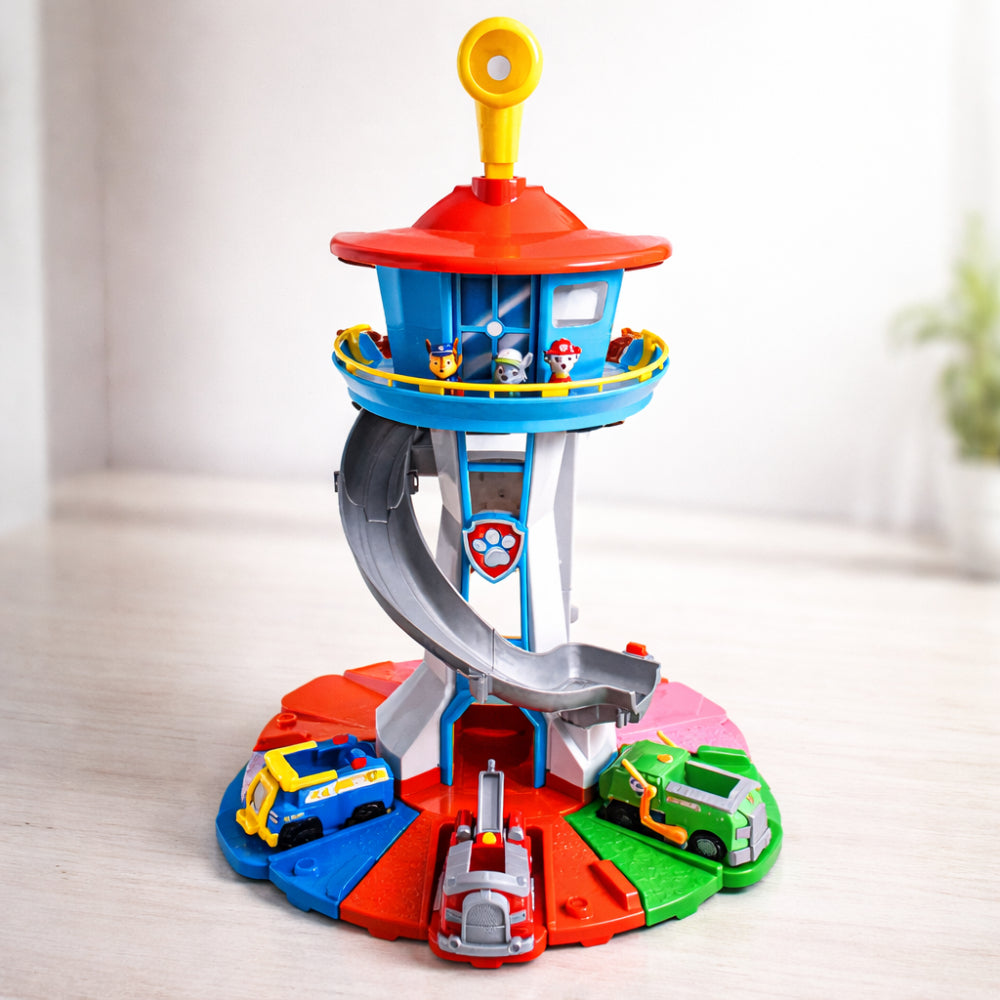 Exciting Kids Toy Car Playset | Slide Tower Racing Track with Tool-Free Setup | Imaginative Fun for Ages 4+ 4