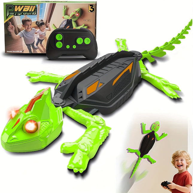 Exciting Remote Control Lizard Robot with LED Eyes | Wall-Climbing Toy for Engaging Play 0