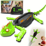 Exciting Remote Control Lizard Robot with LED Eyes | Wall-Climbing Toy for Engaging Play 0