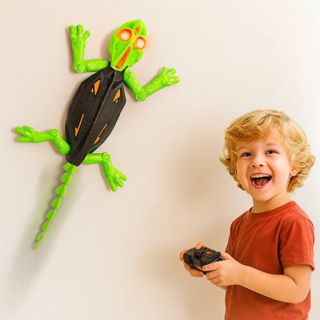 Exciting Remote Control Lizard Robot with LED Eyes | Wall-Climbing Toy for Engaging Play 1