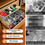 Expandable Drawer Organizer | Kitchen Drawer Organizer with 12 Adjustable Dividers | Space-Saving Design for Custom Organization 4