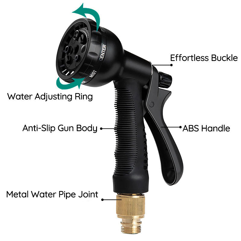 Expandable Garden Hose | 100FT Lightweight Water Hose with 8 Spray Modes | Durable & Compact for Easy Storage 6