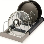 Expandable Pot and Pans Organizer Rack with Adjustable Design | Space-Saving Solution for Cookware 6