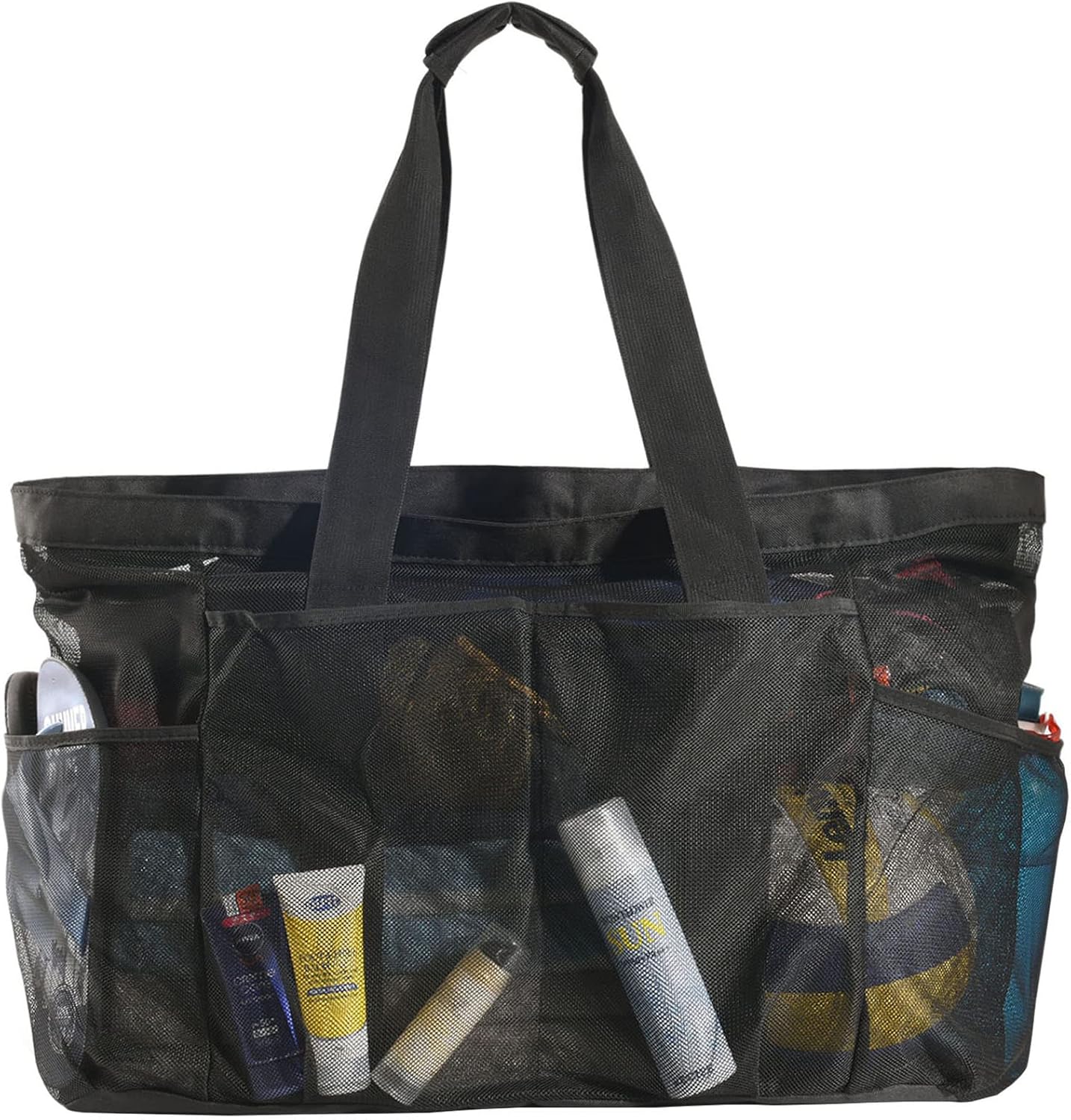 Extra-Large Waterproof Beach Tote with Zipper & Sandproof Mesh | Family-Friendly Bag for Organized Outings 0