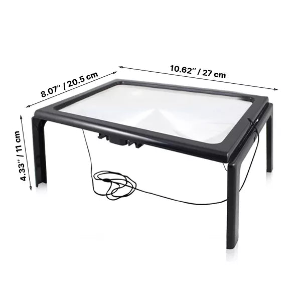 Magnifying Glass with Light, 3X Magnifying Glass for Reading