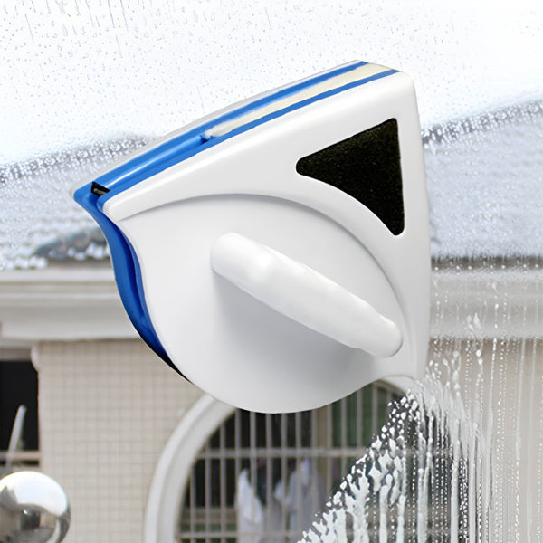 Magnetic Window Cleaner Double Sided, Window Cleaning Tool for Apartments, Magnetic Window Washer with Safety Cord