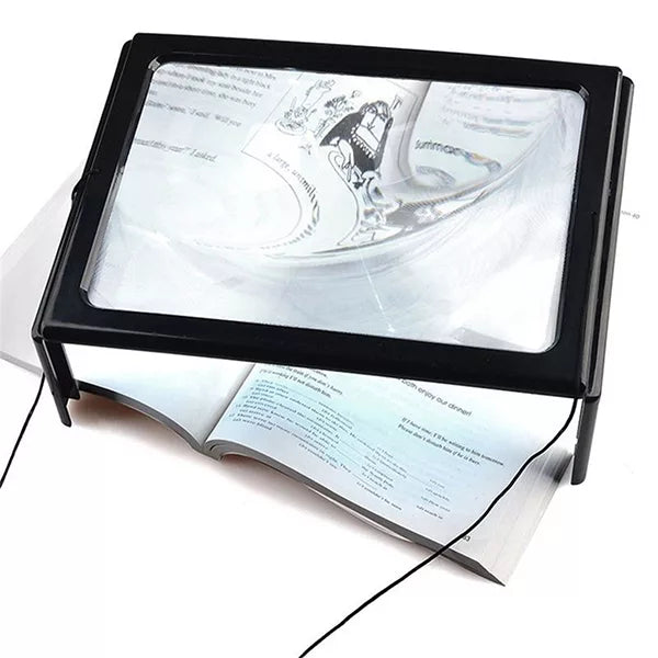 Magnifying Glass with Light, 3X Magnifying Glass for Reading, Foldable Magnifier with LED Light and Neck Loop
