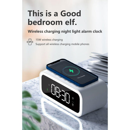 Alarm Clock with Qi Wireless Charger