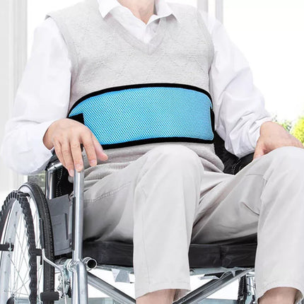 Wheelchair Seat Belt for Safety, Adjustable Breathable Mesh Lap Strap with Quick Release Buckle for Most Wheelchairs
