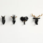 Animal Head Wall Hooks, Decorative Coat Hooks for Coats and Scarves