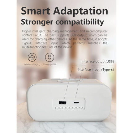 Alarm Clock with Qi Wireless Charger, Digital Alarm Clock for Bedroom – image 4