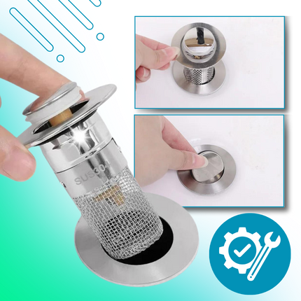 Bathtub Drain Stopper with Hair Catcher Basket Filter, Sink Strainer to Block Odors – image 7