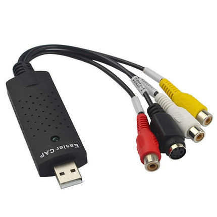 VHS to Digital File Converter, USB 2.0 Video Capture Device for VHS Tapes, DVDs, V8 and Hi-8 Home Movies with Editing Software
