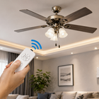 Ceiling Fan Light Remote Control Kit and RF Receiver, Universal Ceiling Fan Remote Control, Wall Mount Fan Remote