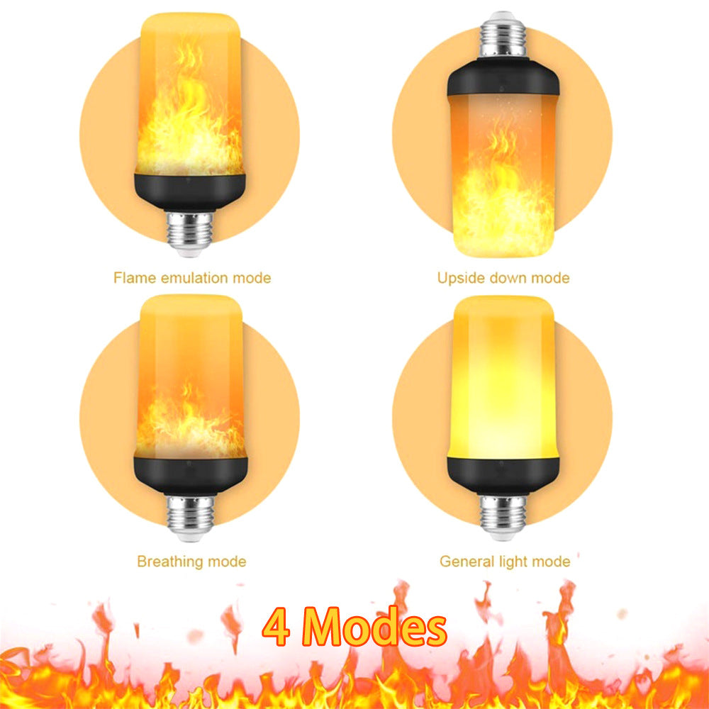 Festive Glow | LED Flame Light Lamp with 4 Modes for Stunning Ambiance 4