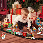 Festive Train Set | Electric Christmas Train with Smoke Effect & Lights | Interactive Play for Kids 5