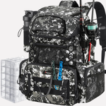 Fishing Backpack with Rod Holder & Utility Boxes | Spacious Tackle Storage for Organized Anglers 3