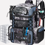Fishing Backpack with Rod Holder & Utility Boxes | Spacious Tackle Storage for Organized Anglers 4