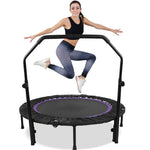 Fitness Trampoline | 48-Inch Foldable Rebounder with Adjustable Handle | Compact Design for Indoor Workouts 7
