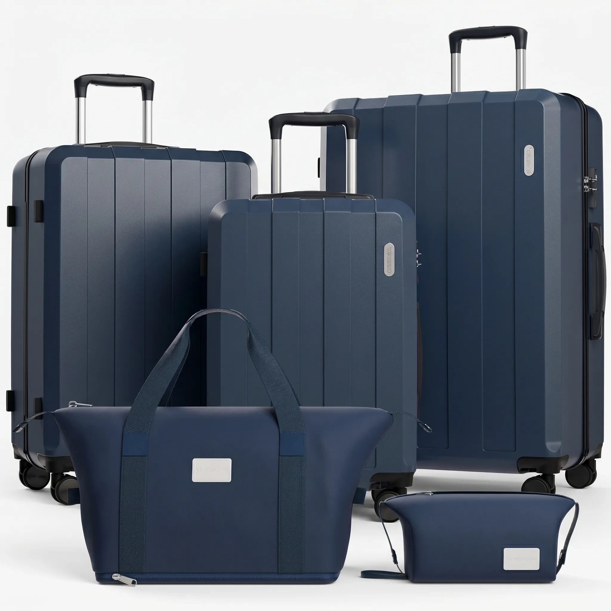 Five-Piece Luggage Set with Expandable Sections | Durable Hard-Shell Suitcases for Effortless Travel 0