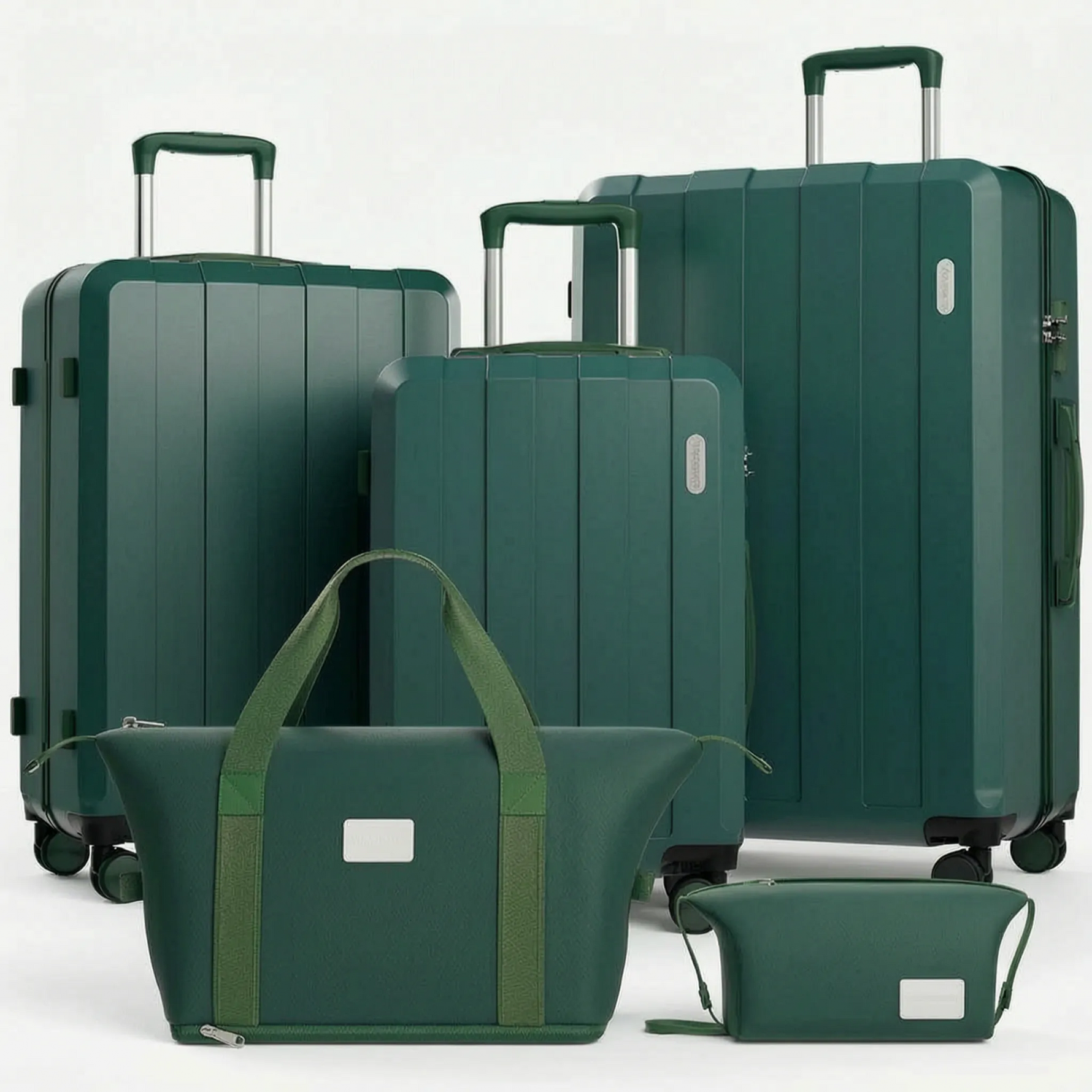 Five-Piece Luggage Set with Expandable Sections | Durable Hard-Shell Suitcases for Effortless Travel 4