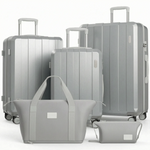 Five-Piece Luggage Set with Expandable Sections | Durable Hard-Shell Suitcases for Effortless Travel 5