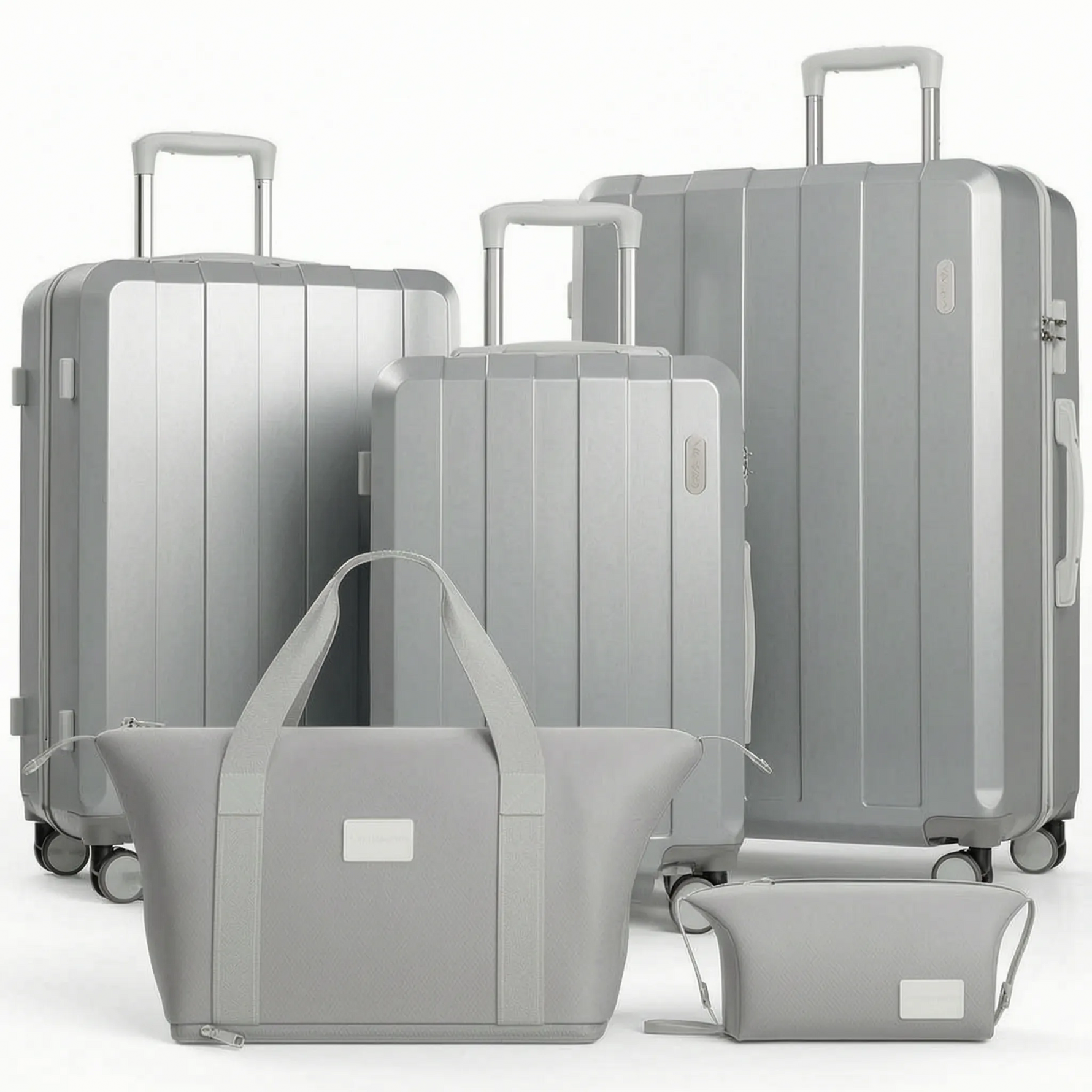 Five-Piece Luggage Set with Expandable Sections | Durable Hard-Shell Suitcases for Effortless Travel 5