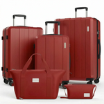 Five-Piece Luggage Set with Expandable Sections | Durable Hard-Shell Suitcases for Effortless Travel 9