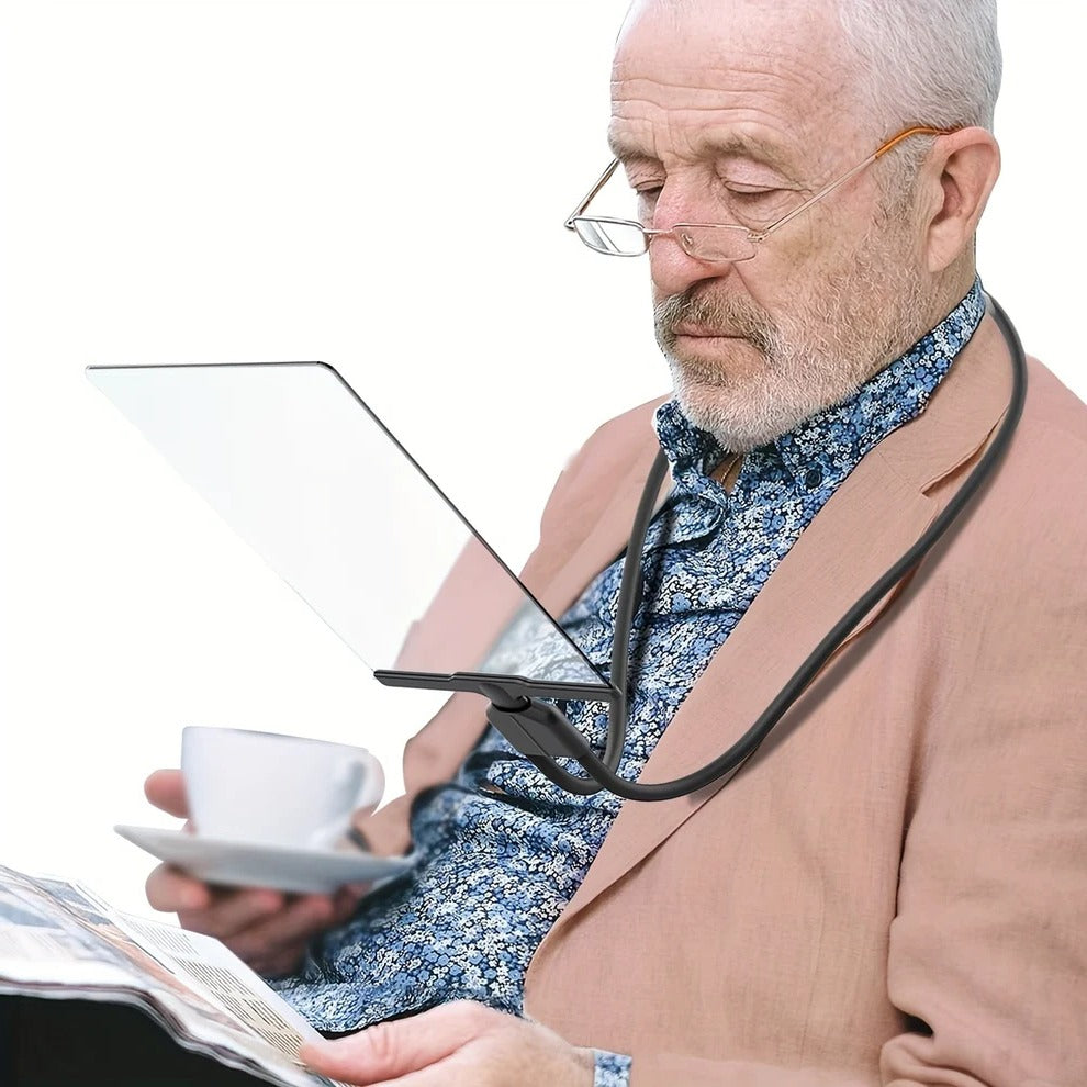 Flexible Neck Hands-Free Magnifying Glass for Easy Reading & Crafting 0