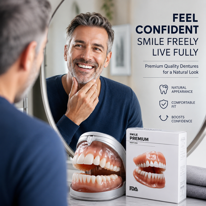 Flexible Silicone Dentures | Custom Fit Boil and Bite Kit for Natural Comfort 1