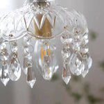 FloraCrystal | Elegant Vintage Floral Pendant Light Fixture 2