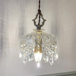 FloraCrystal | Elegant Vintage Floral Pendant Light Fixture 6