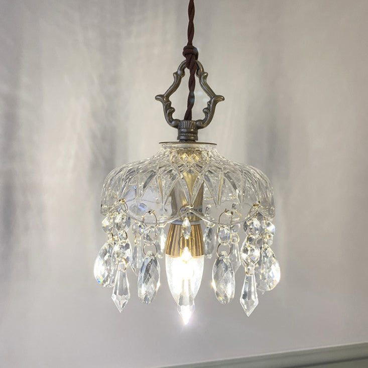 FloraCrystal | Elegant Vintage Floral Pendant Light Fixture 6